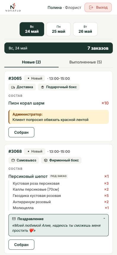 Рабочее место флориста